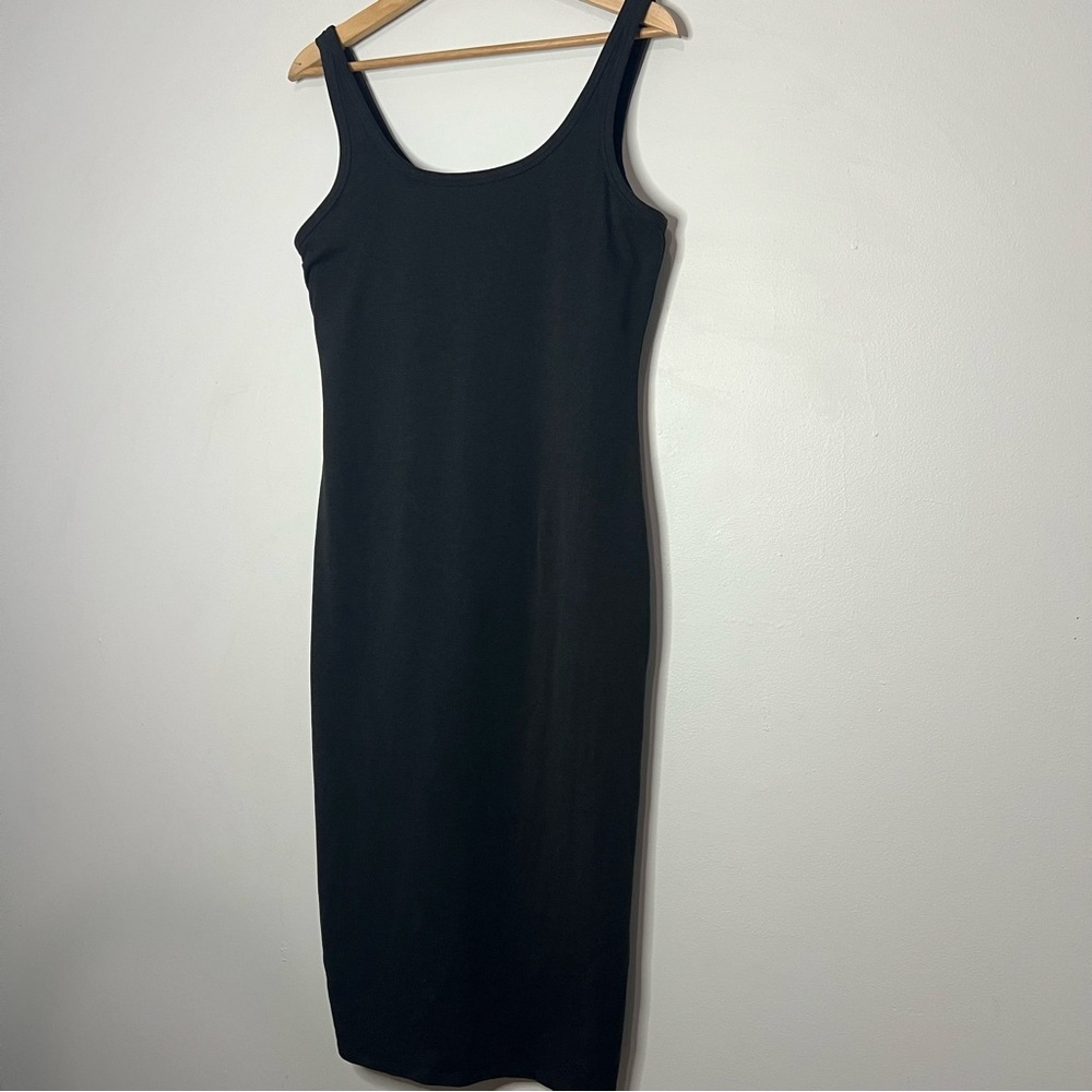 Vuori Halo essential Classic Black Midi Dress size xlarge - Picture 5 of 9